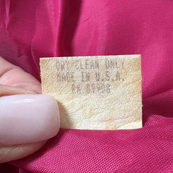 Nah‎ Nah Collection Satin Rhinestone Button Formal Blazer Jacket Womens Size 14 - Picture 6 of 6